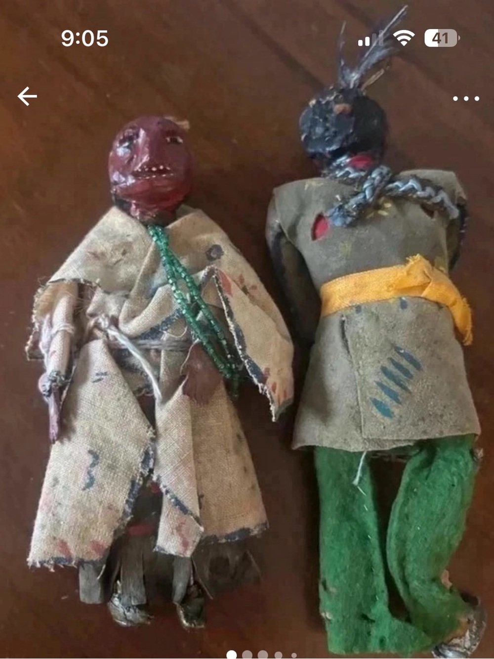 1930s Native American Handmade folk art Tribal-Inspired Dolls